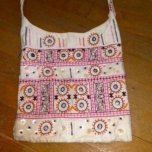 Beaded hobo bag